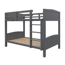 Kingston III Single Pine Wood Convertible Bunk Bed
